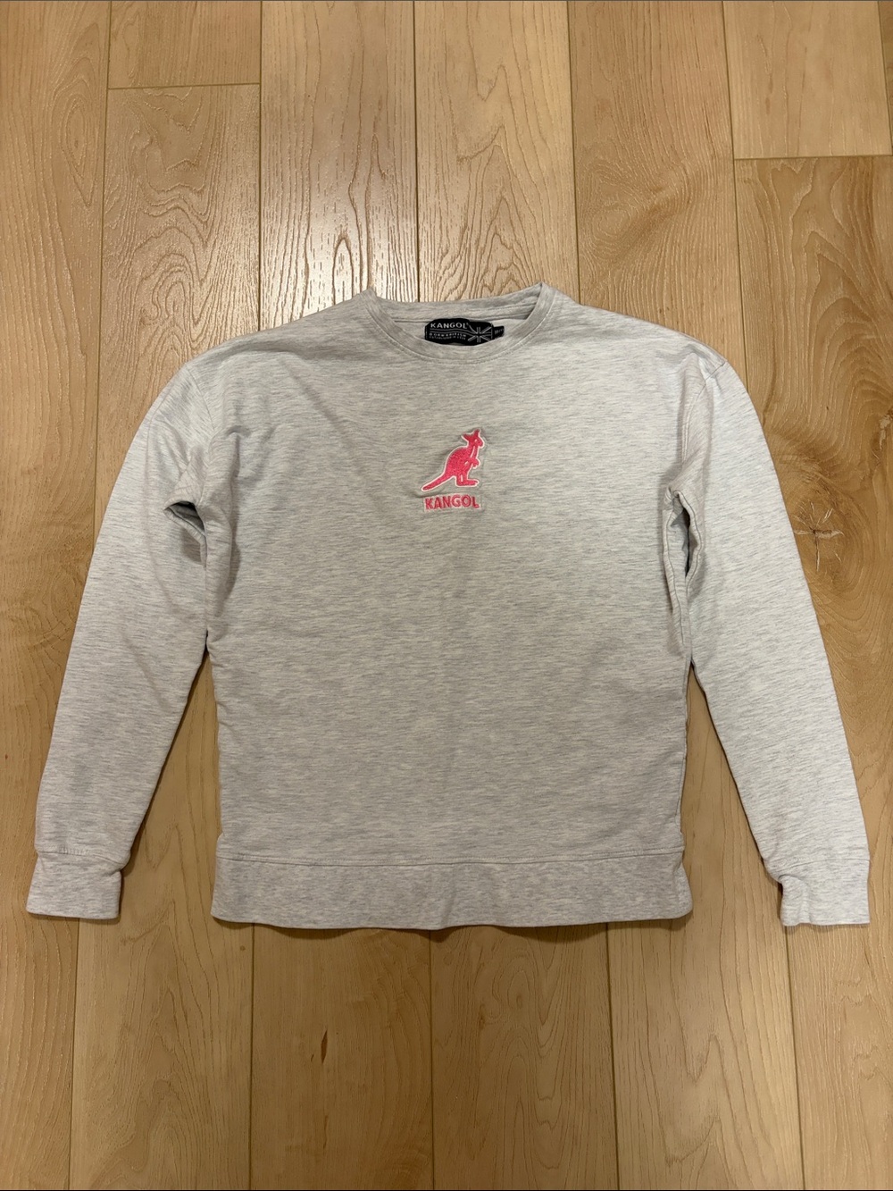 Kangol Crewneck Logo Appliqué Sweater, sz XS
